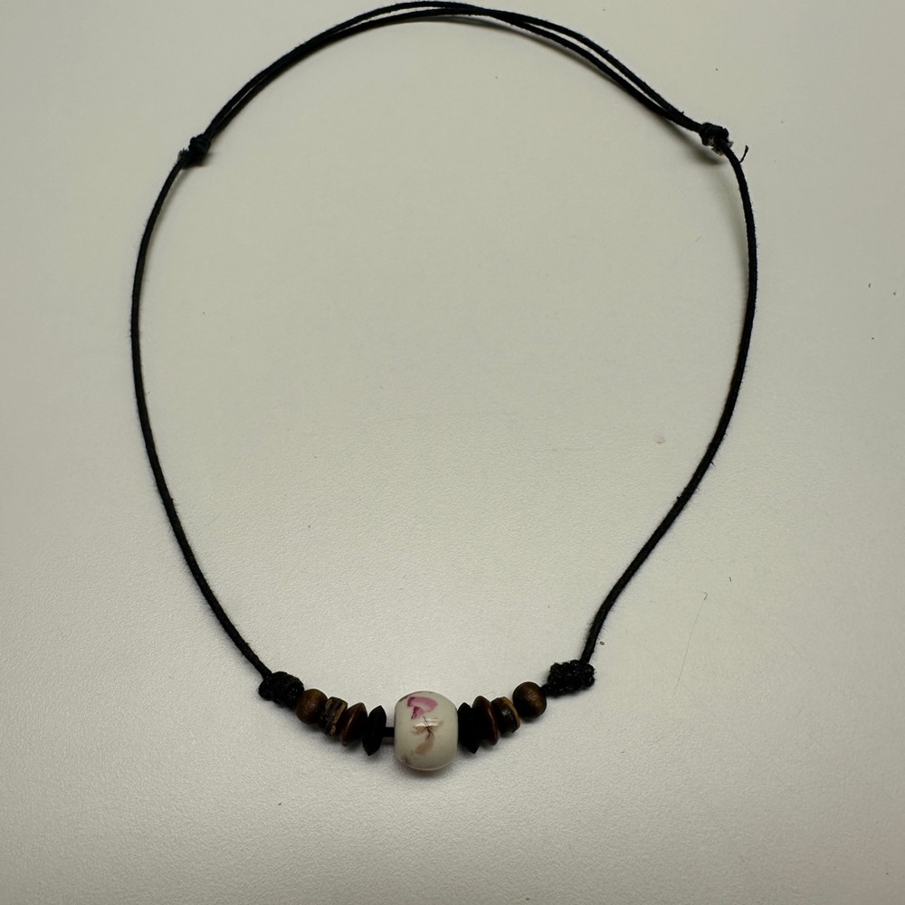 Artisan Black and Brown Beaded Necklace